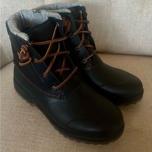 Sperry Black and Brown Winter Boots
